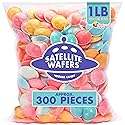 Satellite Wafers Candy - 1 Pound - Flying Saucer Candy - Wafer Candy Discs - UFO Candies - Bulk Classic Nostalgic Candy - Aprrox. 350 Pieces
