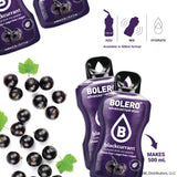 Bolero- Sugar Free Drink Mix Packets Black Currant Fruit Flavors | Powdered Flavored Water Packets | 36 Small Sachet On The Go Packets