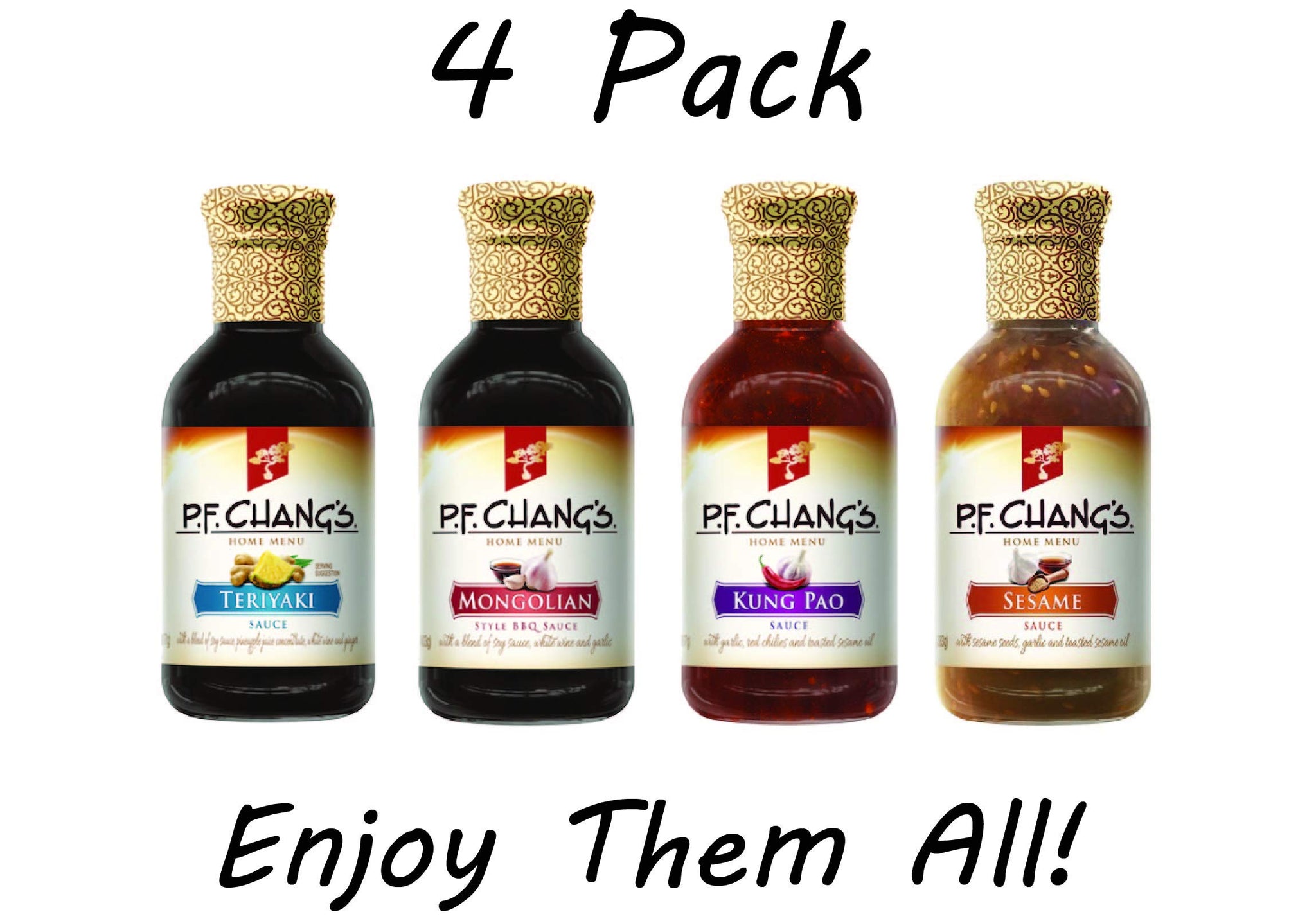 PF Chang's Teriyaki, Kung Pao, Sesame and Mongolian Sauces