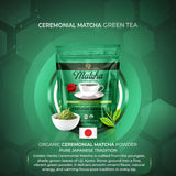 Golden Herbs Matcha Superior Ceremonial Blend Green Tea Powder from Uji, Kyoto, USDA Organic, Gluten-Free Vegan, 100% Pure Unsweetened, No Additivesm