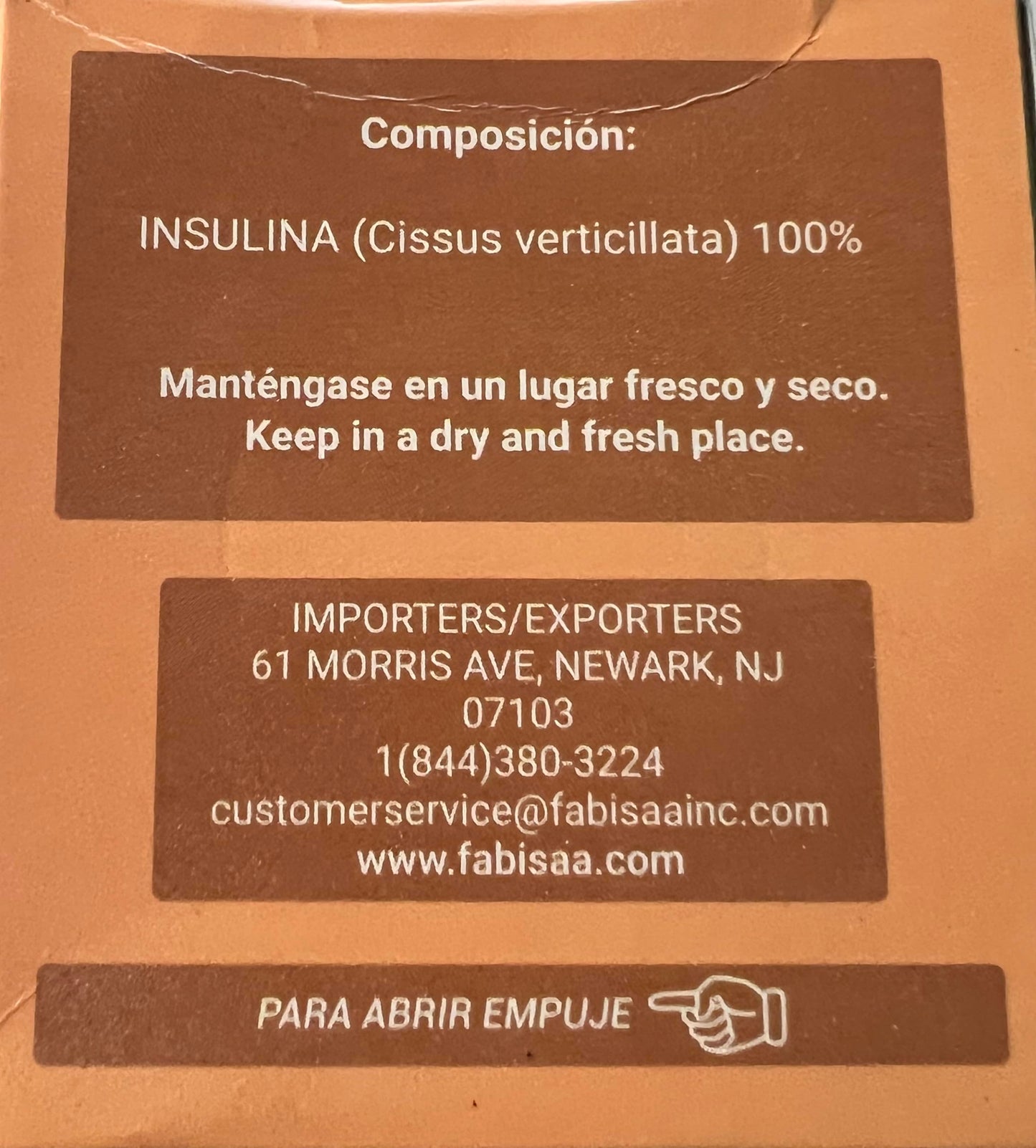 Fabi Saa Te Insulina 25 Tea Bags