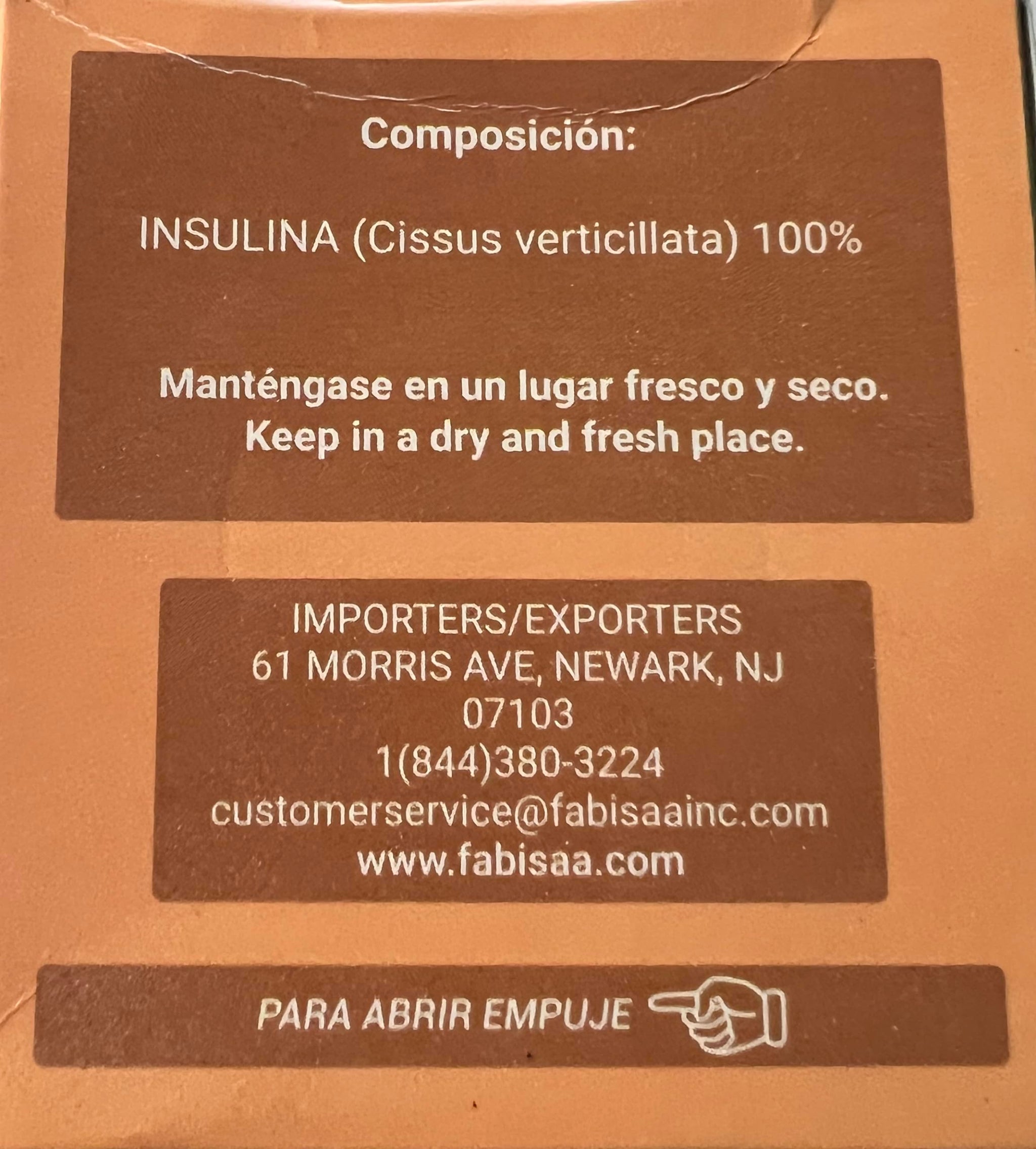 Fabi Saa Te Insulina 25 Tea Bags
