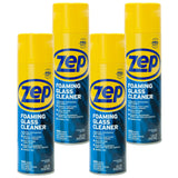 Zep Foaming Glass and Plexiglass Cleaner - 19 oz (Case of 4) ZUFGC19 - Foaming Formula that clings to Vertical Surfaces for Streak-Free Glass Cleaning