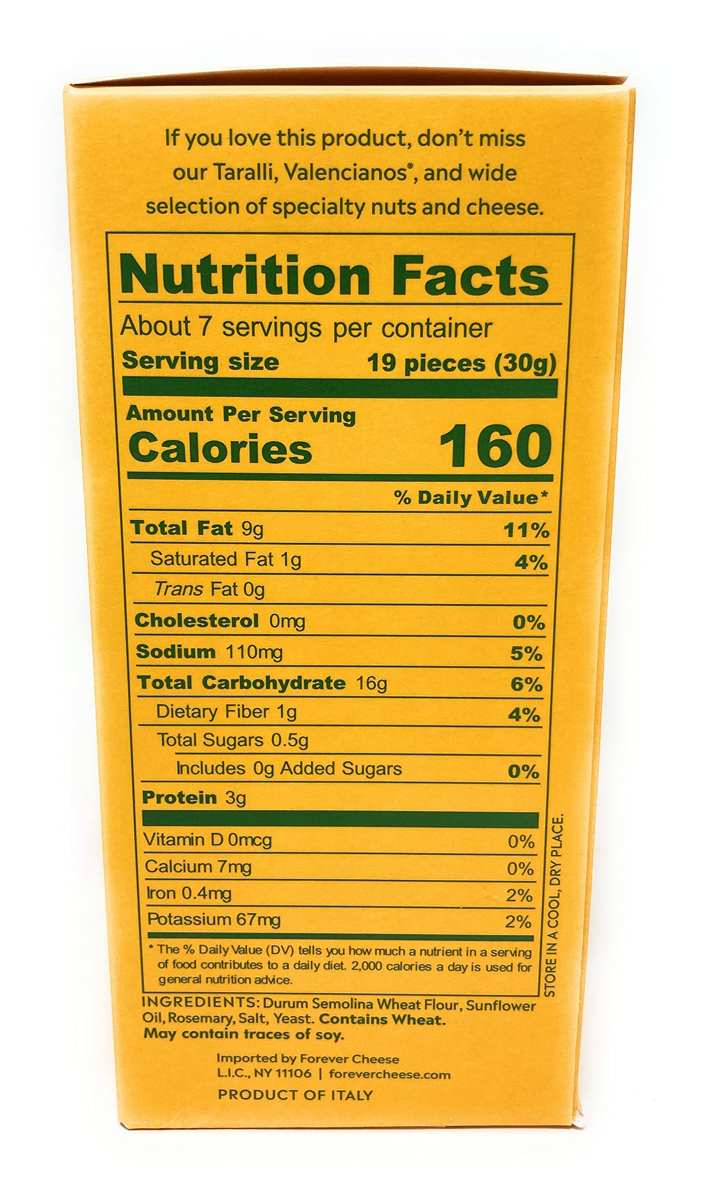 Mitica Rosemary Toketti Di Pane Carasau Crackers, 7 OZ