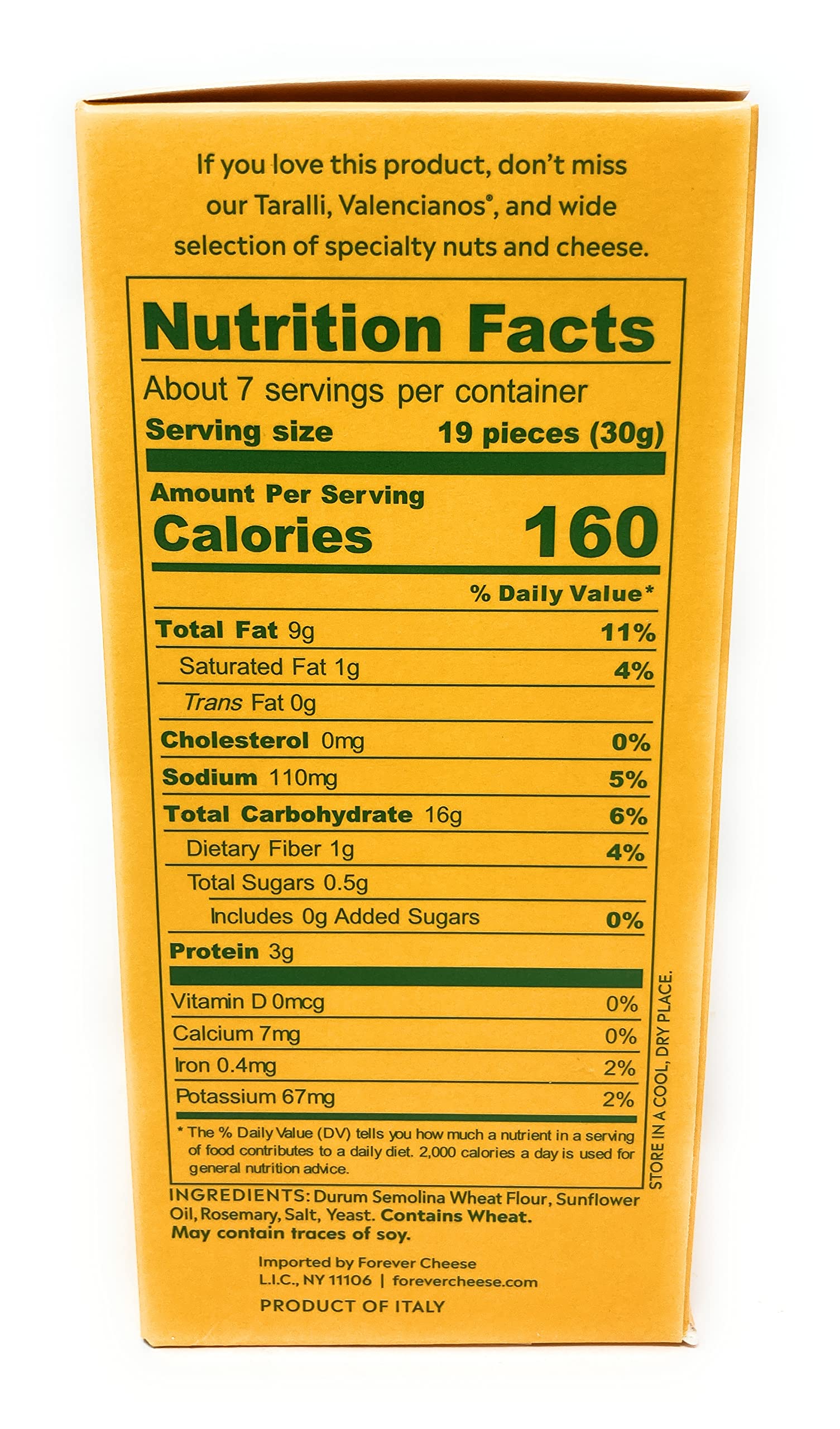 Mitica Rosemary Toketti Di Pane Carasau Crackers, 7 OZ