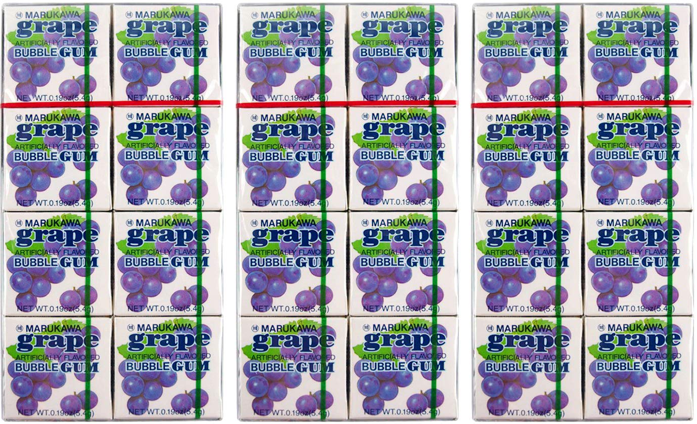 Marukawa Bubble Gum Grape 1.52oz (3 Pack)