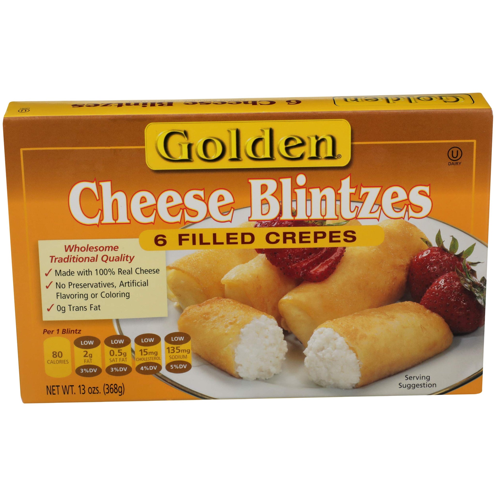 Golden, Cheese Blintzes, 13 oz (Frozen)