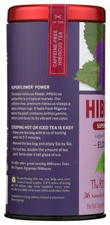 Republic of Tea Hibiscus Elderberry Herbal Tea Bags 36 Count, 36 CT