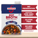 SWANSON S 100% Natural Beef Broth, 48 oz Carton (8 Pack)