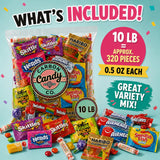 Pinata Candy Variety Pack - 10 Lb Assorted Mix, Pinata Stuffers for Kids