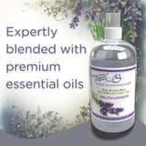 Linen Scentsations Fabric and Linen Spray 2 Pack, English Lavender, 16oz x2 (32oz Total) - Odor Eliminator & Freshener for Bedding, Clothes, Room