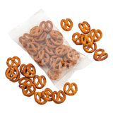 24 oz. Bulk 48 Piece Clear Salted Pretzel Knot Twists Fun Packs