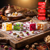 HazerBaba Istanbul Souvenirs Assorted Turkish Delight Candy 7oz (Pack of 1)