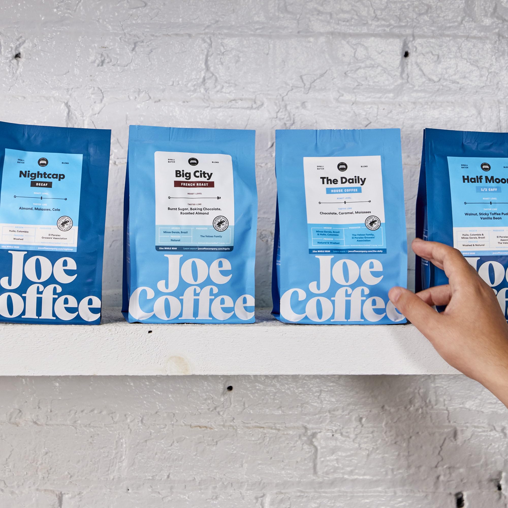Joe Coffee Company - The Daily Ground Coffee, 6 oz Bag | NYC Roaster, RFA Certified, Kosher, Climate-Friendly, Specialty Grade