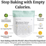 BIG BOLD HEALTH Organic Himalayan Tartary Buckwheat Flour - Gluten Free | Rich in Polyphenols & Antioxidants | 100% USDA Organic Grain-Free Flour |