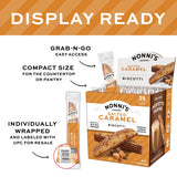Nonni's Bakery Salted Caramel Biscotti Cookies, Individually Wrapped Coffee and Tea Biscuit Snack, 21 oz, 25 Count
