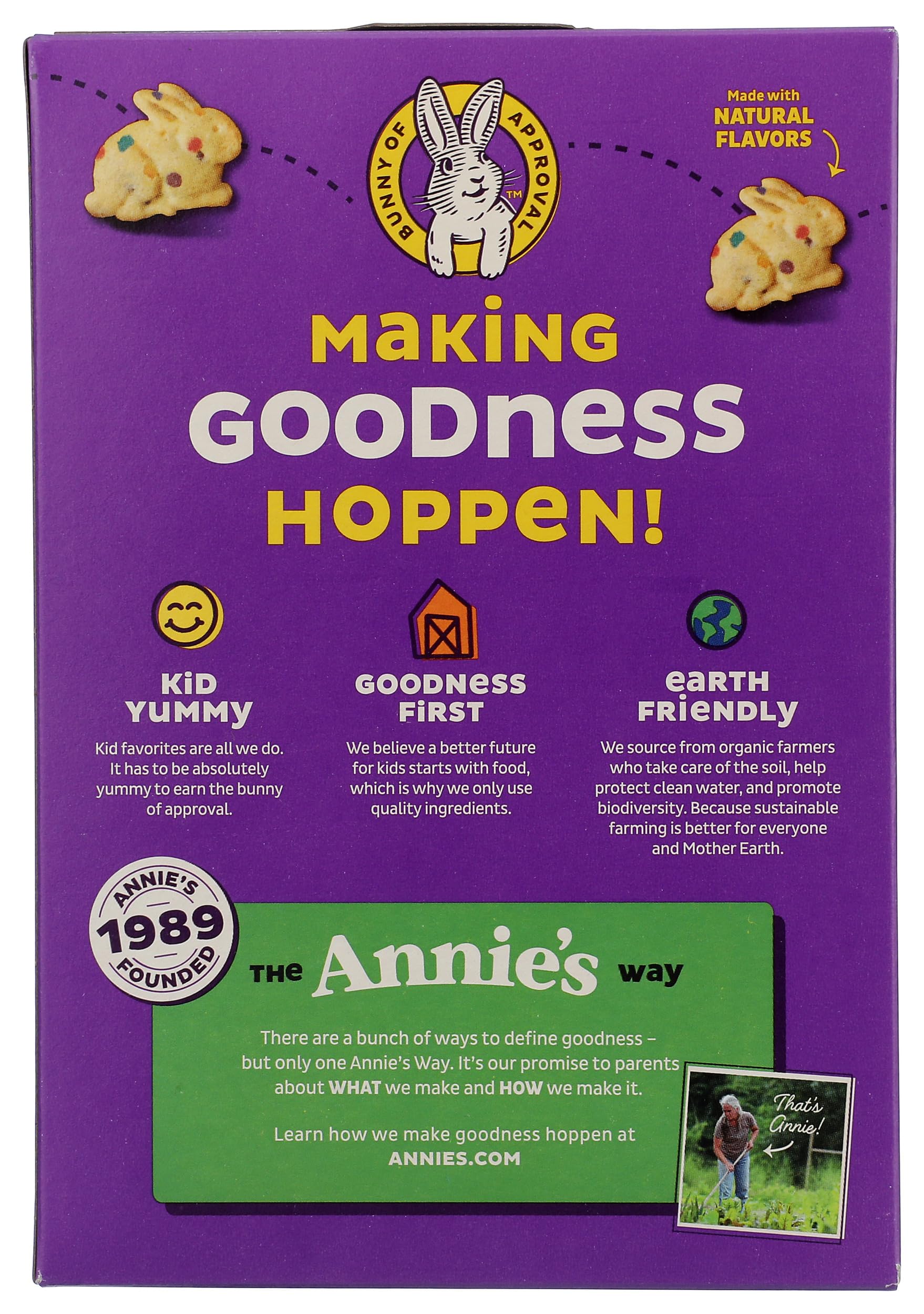 Annie's Organic Birthday Cake Bunny Graham Kids Snacks, 7.5 oz
