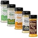 Amish Country Popcorn | Seasoning Variety Pack | 5 Bottles | Ballpark Buttersalt, Cheddar Cheese, White Cheddar, Ranch, Sour Cream and Onion | Old