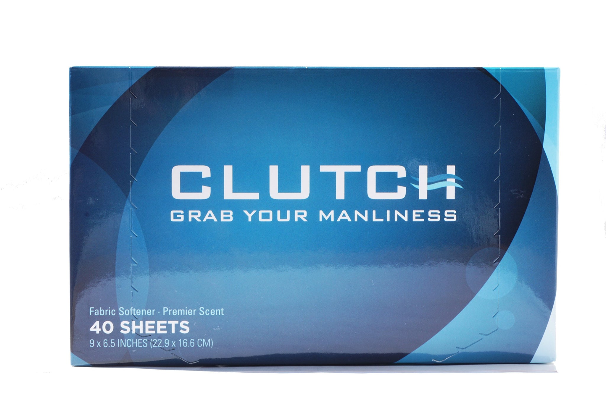 Clutch Men's Dryer Sheets, Fabric Softener for Men, 40 Count Box