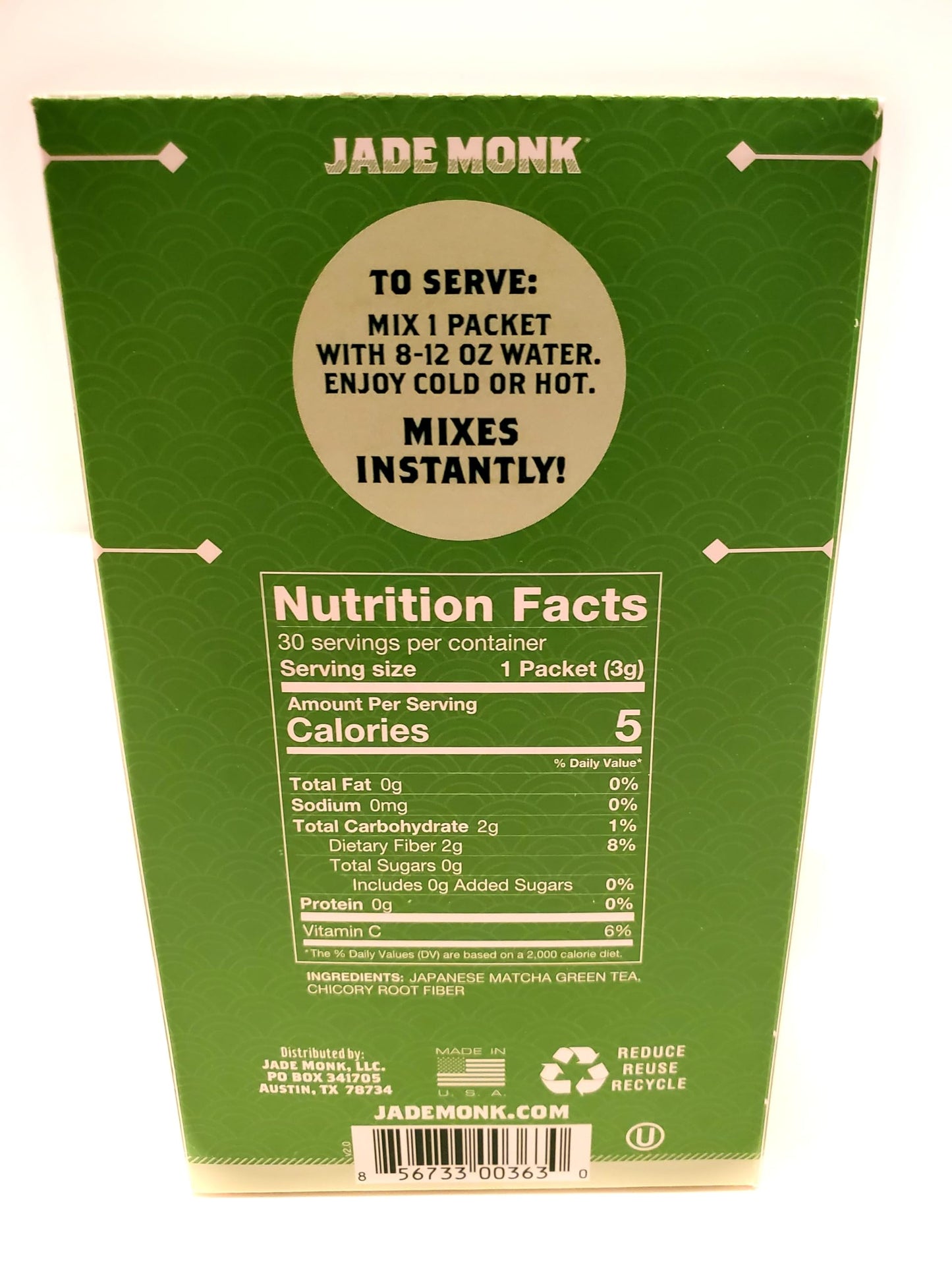 Matcha Green Tea Powder Packets - Simply Matcha 30 Pack, All Natural
