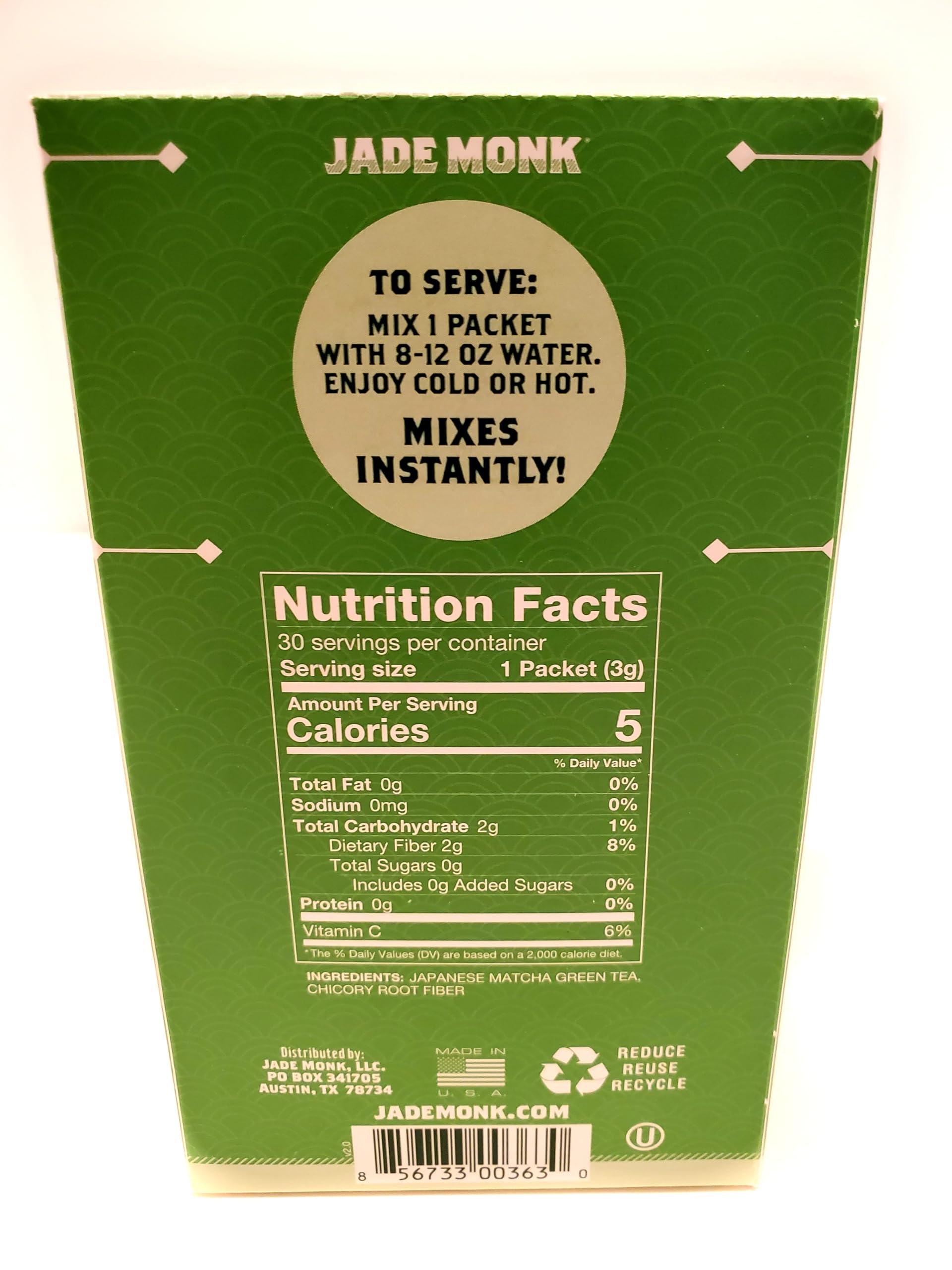 Matcha Green Tea Powder Packets - Simply Matcha 30 Pack, All Natural