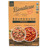 Bionaturae Organic Sourdough Penne Rigate & Fusilli Pasta Noodles - Italian Spiral Pasta, Dried Pasta Penne, Curly Corkscrew Pasta, Made with Durum
