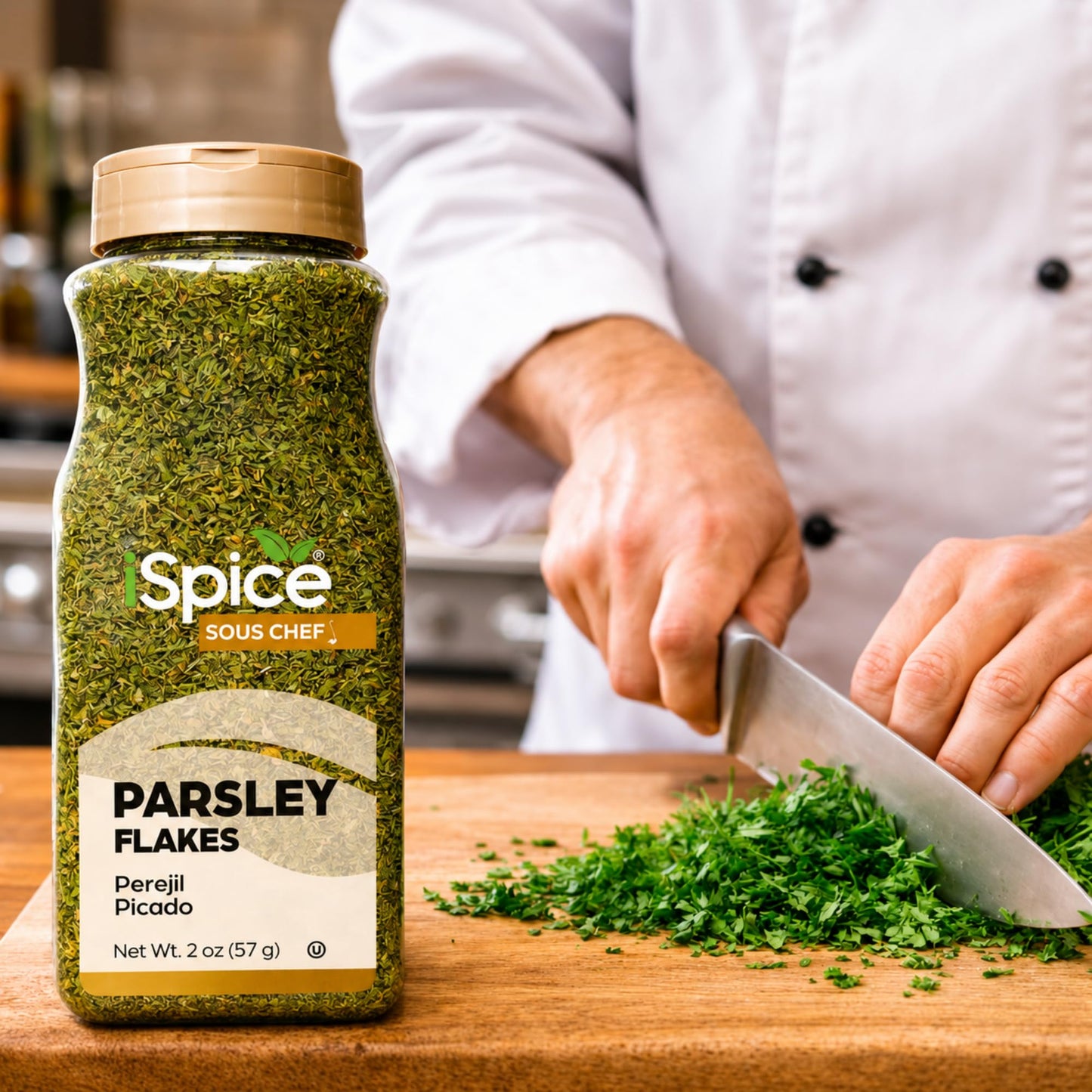 iSpice - Dried Curly Parsley | Premium Kosher Herb | Bulk Size | Parsley Curly Flakes (2 OZ)