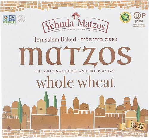 YEHUDA MATZO THIN DAILY WHL WHEAT 10.5 OZ (Pack of 6)