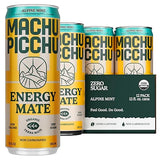 MACHU PICCHU 12-Pack-Alpine Mint Zero Sugar Energy Mate Drink - Non-Carbonated Yerba Mate, 120mg Organic Caffeine, Smooth Focus Without Jitters or