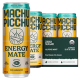 MACHU PICCHU 12-Pack-Alpine Mint Zero Sugar Energy Mate Drink - Non-Carbonated Yerba Mate, 120mg Organic Caffeine, Smooth Focus Without Jitters or