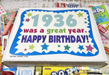 RETRO CANDY YUM ~ 1936 90th Birthday Gift Box of Nostalgic Candy from Childhood for 90 Year Old Man or Woman Born 1936