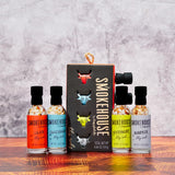 Smokehouse by Thoughtfully, Smokehouse Barbecue Rubs Gift Set, Flavors Include Cajun, Caribbean, Memphis and Southwest, Set of 4