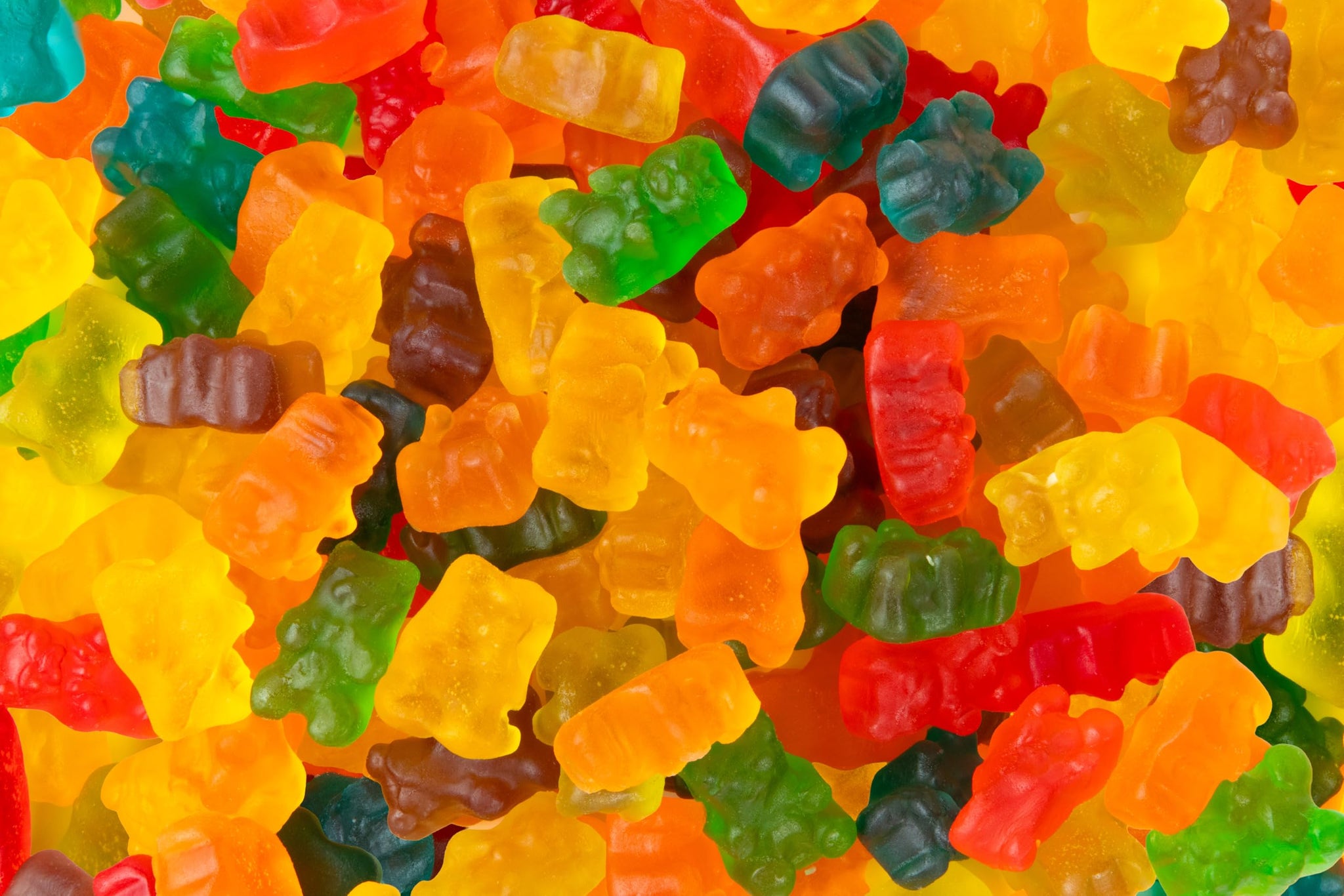 5 lb Bulk Gummy Candy Mix - Gummy Bears, Sour Gummy Worms, Cinnamon Gummy Bears & Peach Rings Bulk - Assorted Gummies Fruit Snacks for Parties, Candy