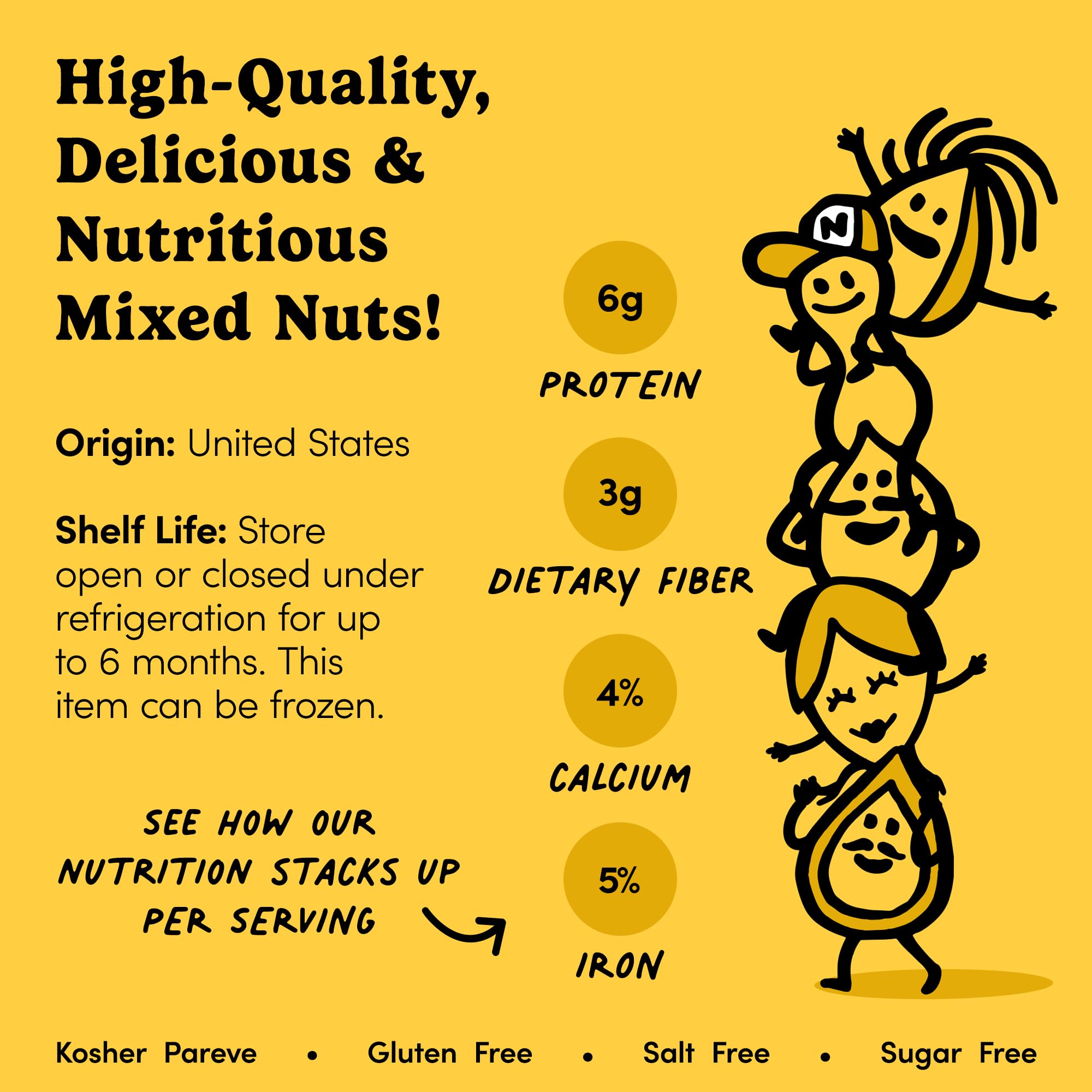 Nuts.com - Mixed Nuts in Shell - 2 Lb Bag, Healthy Snack Sampler, Includes Premium Walnuts, Almonds, Hazelnuts, Pecans & Brazil Nuts - Good Source