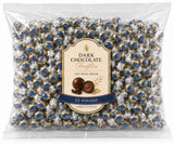 Dark Chocolate Oatmilk Truffles Individually Wrapped Bulk Bag - 25 lb (Approx. 875 pieces)