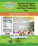 Gummy Burgers, Hot Dogs, Pizza and Sea Creatures (16 oz, ZIN: 525145) - 2 Pack