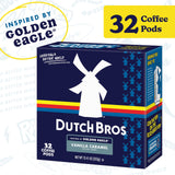 Dutch Bros Vanilla Caramel Flavored Coffee Inspired by Golden Eagle®, 32 Count, Medium Roast, Single Serve Coffee Pods for Keurig K-Cup Brewers