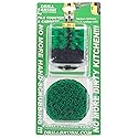 Household Kitchen Cleaners - Kitchen Cleaning Supplies - Cast Iron Skillet Scrubber - Pots and Pans Scrub Brush - Stovetop Cleaner - Oven Rack Shiner