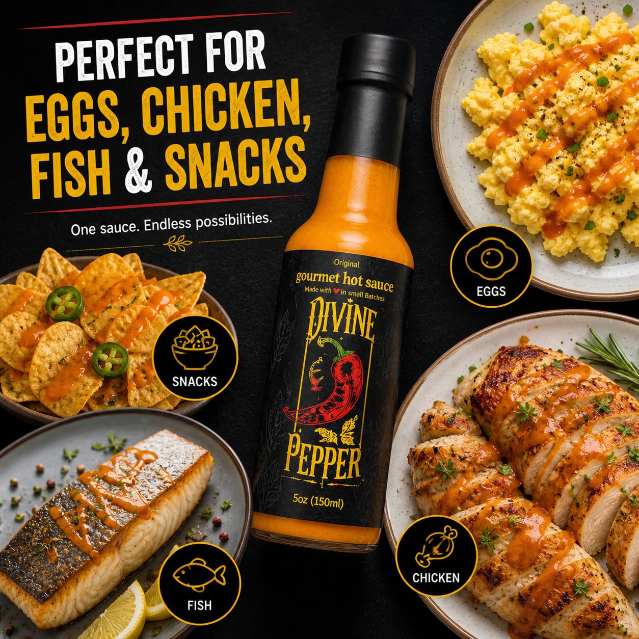 Divine Pepper Original Wiri Wiri Hot Sauce - Medium Heat Gourmet Pepper Sauce for Eggs, Chicken, Fish & Everyday Meals - Small Batch Artisan Sauce