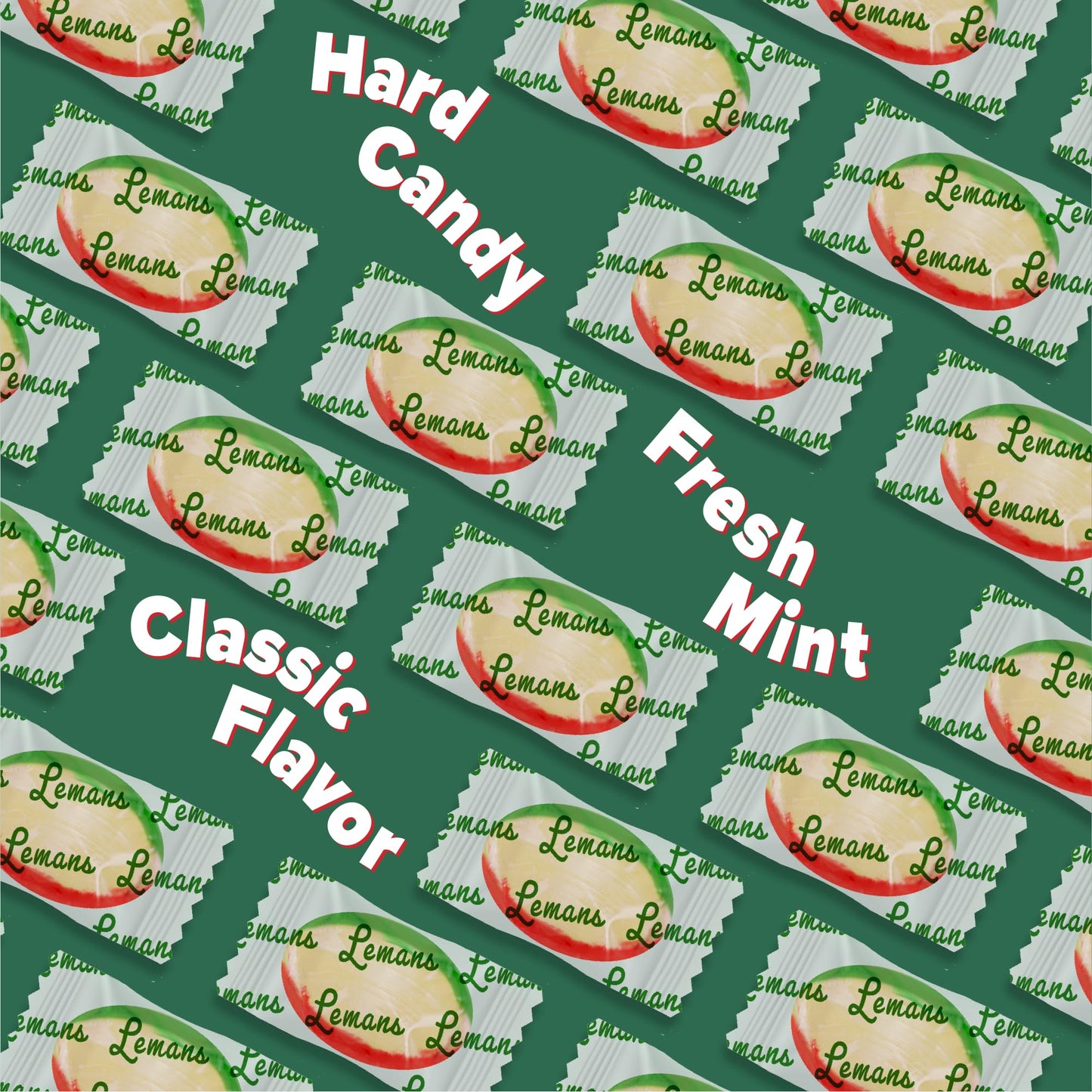 Atkinson's Leman's Mints Footballs Peppermint Candy Gluten Free 7oz Bag