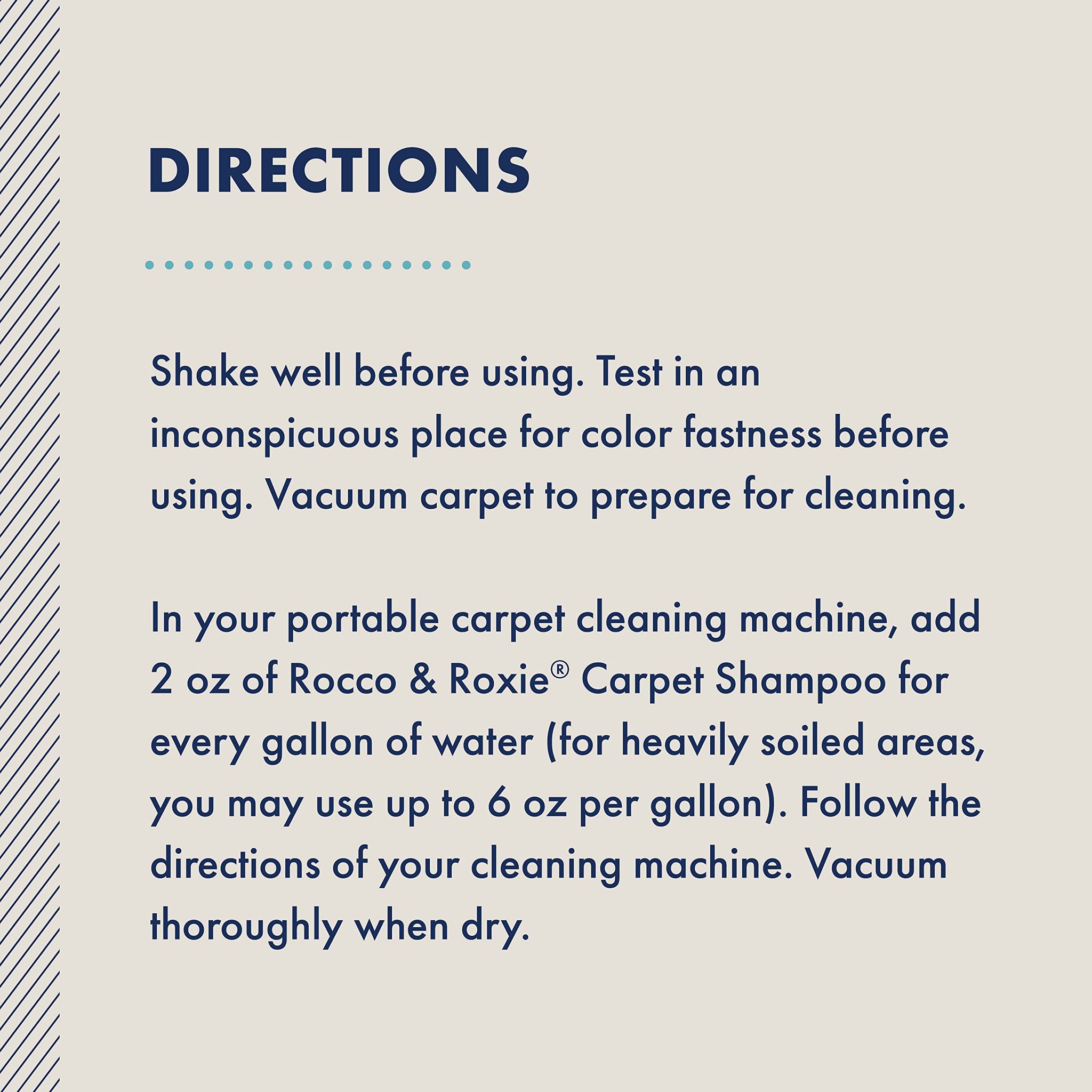 Rocco & Roxie Carpet Cleaner Solution for Pets - Pet Stain Remover, Use In Any Carpet Shampooer Machine - Deep Cleaning For Everyday Dog Odor On
