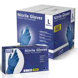 AroCare Nitrile Gloves, Disposable Gloves, Comfortable, Powder Free, Latex Free | 100-1000 (Large, Case)