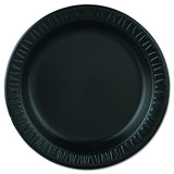 Dart 9PBQR 9 in Black Laminated Foam Plate (Case of 500)