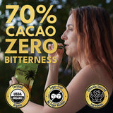 Macalat Organic Medjool Dates Pouch, Sweet Dark Chocolate Covered Dates, 70% Peruvian Cacao Date Bites, No Added Sugar, High Potassium and Fiber