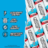 GHOST Energy Drink - 12-Pack, 'Merica Pop, 16oz Cans - Energy & Focus & No Artificial Colors - 200mg of Natural Caffeine, L-Carnitine & Taurine