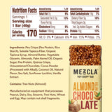 Mezcla Puff-Crispy Plant Based Protein Bars - Almond Butter Chocolate - Healthy Snacks for Adults & Kids - Perfect School, Travel, & Office Snacks
