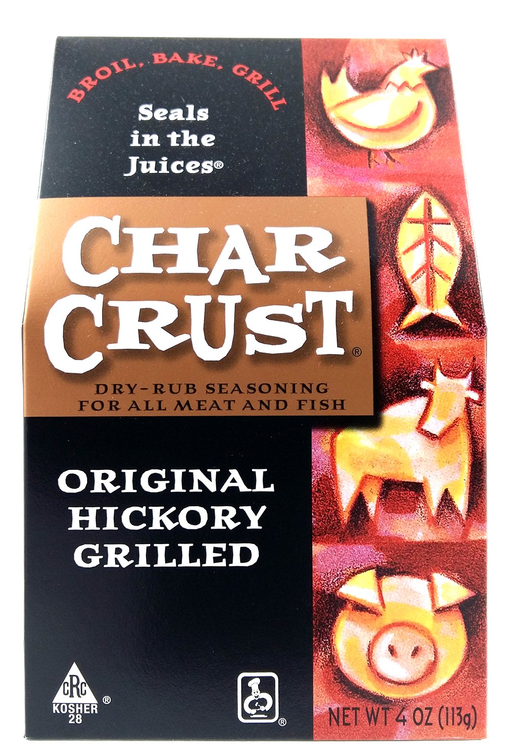 RetailSource Char Crust, Original Hickory Grilled, 4 Ounce, 2 Count