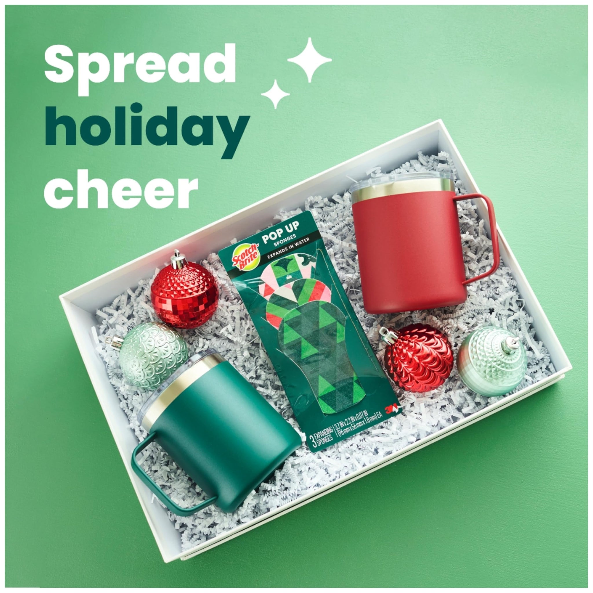 Scotch-Brite Modern Merry Pop-Up Sponges 3 Pack