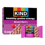 KIND Healthy Grains Energy Bars, Mixed Berry, Gluten Free, Healthy Snacks, 19g Whole Grains, 5 Count