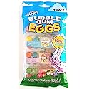 Carousel (1 Bag) Bubble Gum Easter Eggs Candy w/ Sticker Sheet - 4 Packs Total 48 Chewing Gum Eggs - Net Wt. 3.4 oz / 96 g